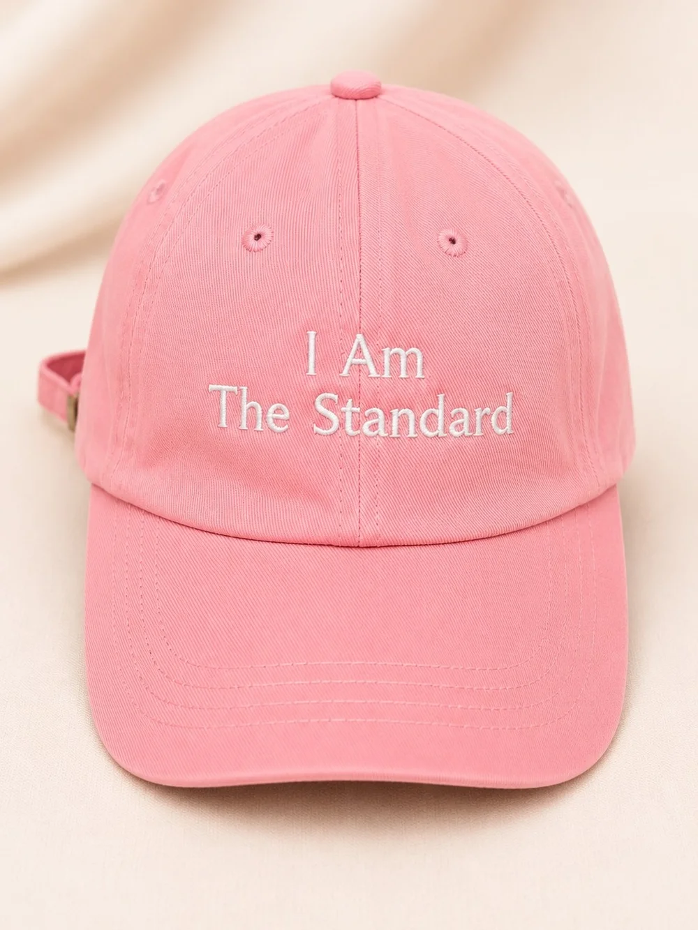 I Am The Standard Pink Cotton Baseball Cap